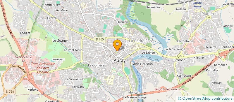 localisation de l'entreprise MONSIEUR DANIEL CHEVALIER à AURAY