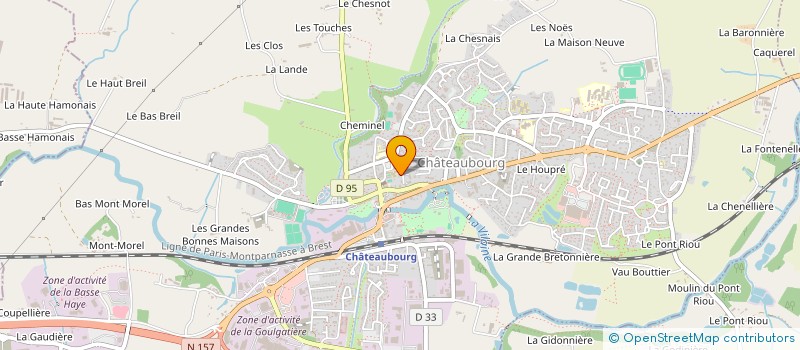 localisation de l'entreprise MONSIEUR DANIEL CHEVREL  CHATEAUBOURG