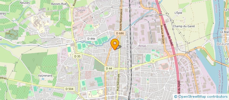 localisation de l'entreprise MONSIEUR DANIEL CHEVROLAT  ARNAS