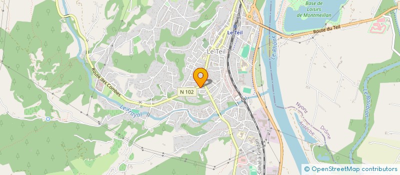 localisation de l'entreprise MONSIEUR DANIEL CHEYNET  LE TEIL