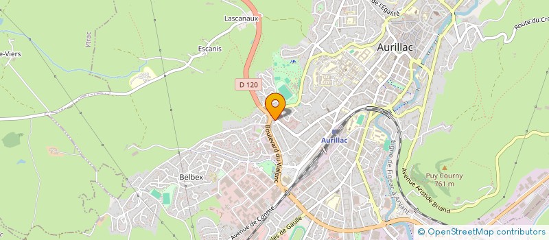 localisation de l'entreprise MONSIEUR DANIEL CHEZE à AURILLAC