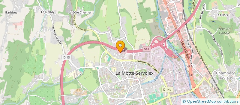 localisation de l'entreprise MONSIEUR DANIEL CHIRI  LA MOTTE-SERVOLEX