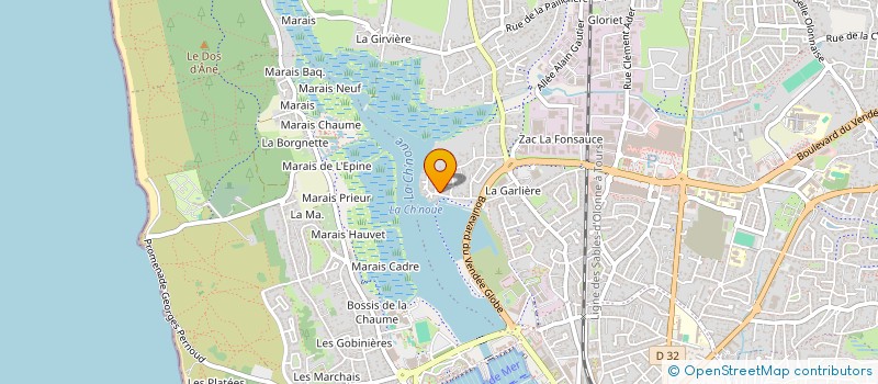 localisation de l'entreprise MONSIEUR DANIEL CHOPIN  LES SABLES D'OLONNE