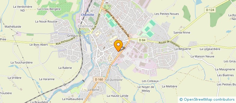 localisation de l'entreprise MONSIEUR DANIEL CHRETIEN  CHEMILLE-EN-ANJOU