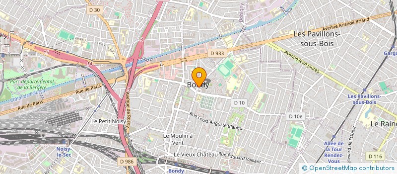 localisation de l'entreprise MONSIEUR DANIEL CHUTEAU  BONDY