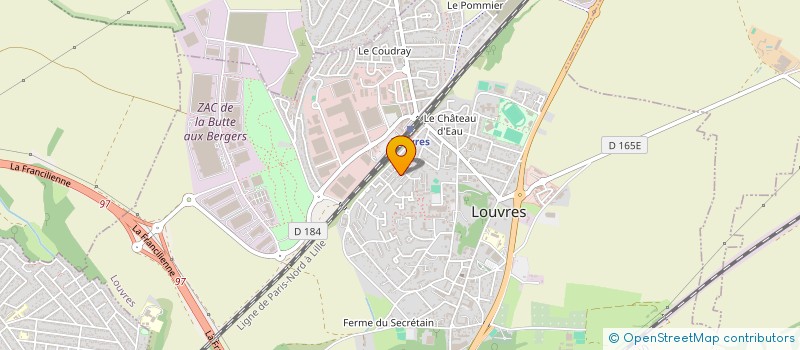 localisation de l'entreprise MONSIEUR DANIEL CICOARE  LOUVRES