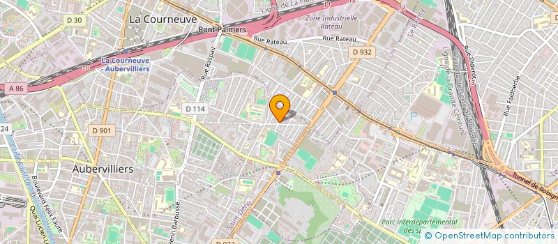 localisation de l'entreprise MONSIEUR DANIEL CIOLANEL  AUBERVILLIERS