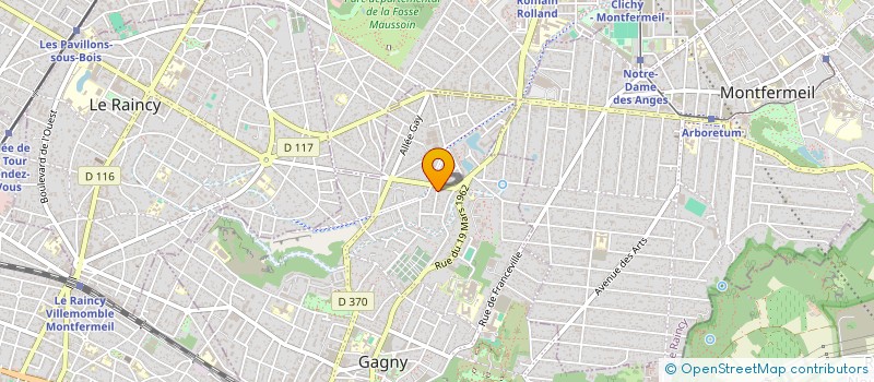 localisation de l'entreprise MONSIEUR DANIEL CIORBA  GAGNY