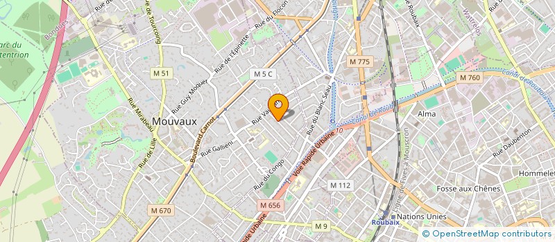 localisation de l'entreprise MONSIEUR DANIEL CLAEYSEN  MOUVAUX