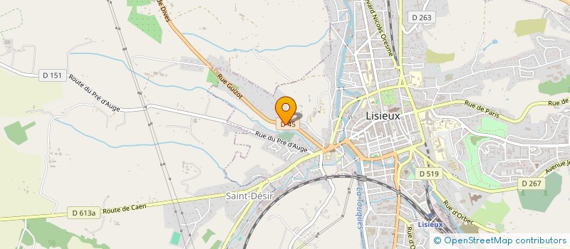 localisation de l'entreprise MONSIEUR DANIEL CLARAINVAL  LISIEUX