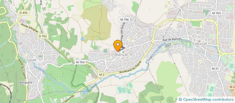localisation de l'entreprise MONSIEUR DANIEL CLEMENCAT  BLANZAT