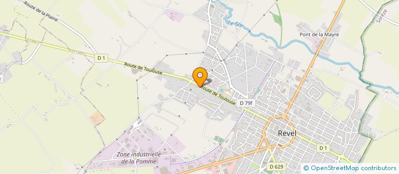 localisation de l'entreprise MONSIEUR DANIEL CLEMENT  REVEL