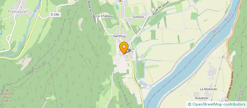 localisation de l'entreprise MONSIEUR DANIEL CLERC  PEYRIEU