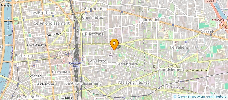 localisation de l'entreprise MONSIEUR DANIEL CLOCHER à VILLEURBANNE