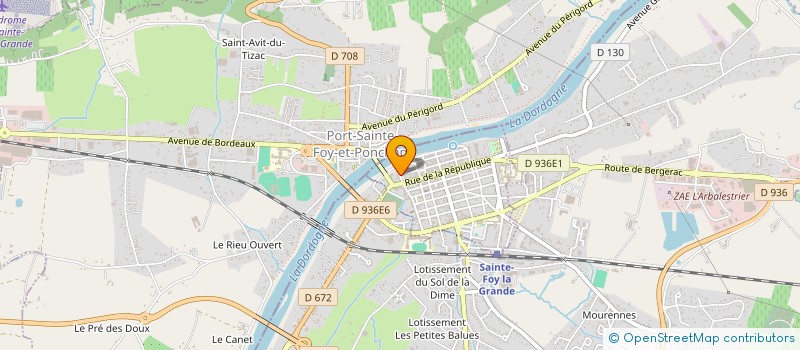 localisation de l'entreprise MONSIEUR DANIEL COLENTINEANU CATRINA  SAINTE-FOY-LA-GRANDE