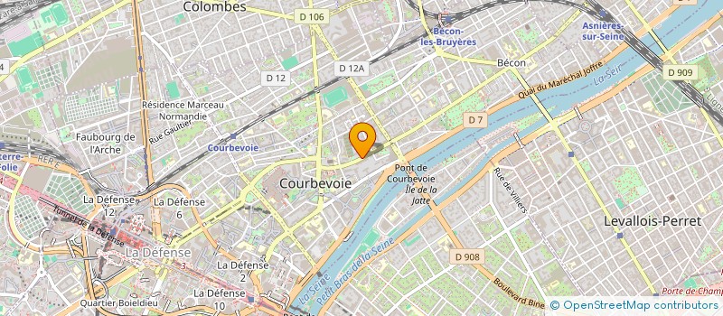 localisation de l'entreprise MONSIEUR DANIEL COLIN  COURBEVOIE