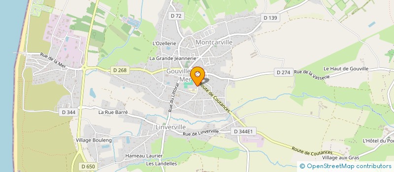 localisation de l'entreprise MONSIEUR DANIEL COLLETTE  GOUVILLE-SUR-MER