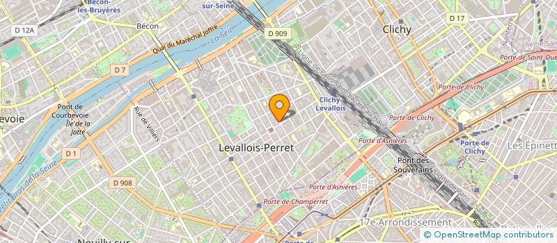 localisation de l'entreprise MONSIEUR DANIEL COLLIN  LEVALLOIS-PERRET