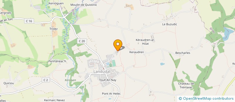 localisation de l'entreprise MONSIEUR DANIEL COLLOREC  LANGOLEN