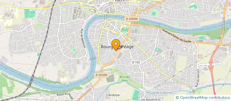 localisation de l'entreprise MONSIEUR DANIEL COMBES  BOURG-DE-PEAGE