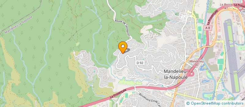localisation de l'entreprise MONSIEUR DANIEL COMETTI  MANDELIEU-LA-NAPOULE