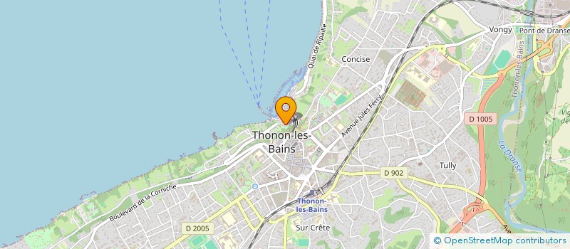 localisation de l'entreprise MONSIEUR DANIEL COMTE à THONON-LES-BAINS