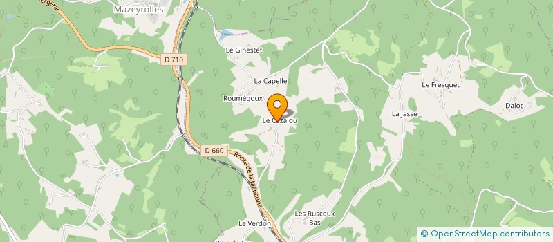 localisation de l'entreprise MONSIEUR DANIEL CONCHOU à SAINT CERNIN DE L HERM