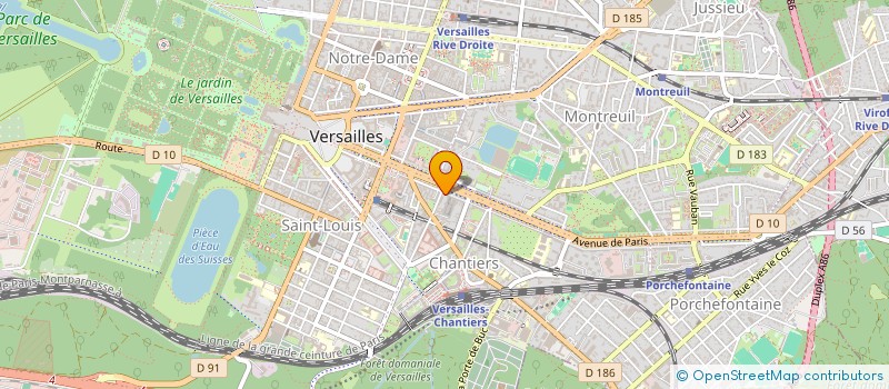 localisation de l'entreprise MONSIEUR DANIEL CONVENANT  VERSAILLES