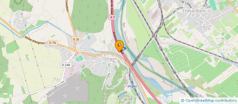 localisation de l'entreprise MONSIEUR DANIEL COQUERELLE  ORGON