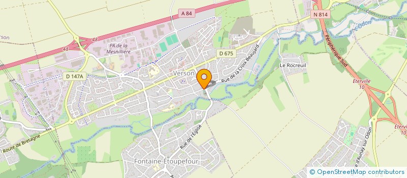 localisation de l'entreprise MONSIEUR DANIEL CORD'HOMME  VERSON