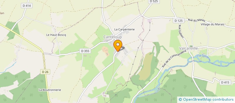 localisation de l'entreprise MONSIEUR DANIEL CORONNE  CANTELOUP