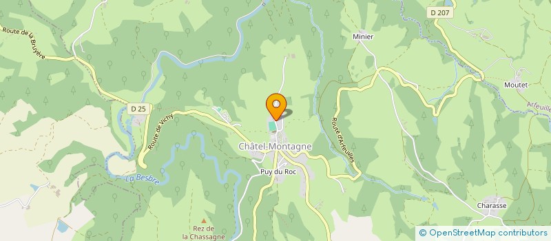 localisation de l'entreprise MONSIEUR DANIEL CORRE  CHATEL-MONTAGNE