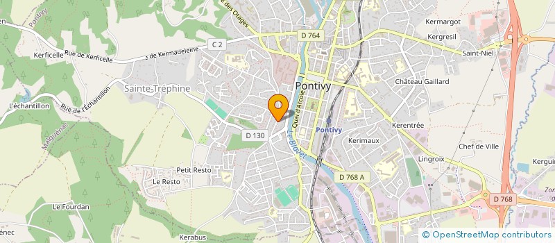localisation de l'entreprise MONSIEUR DANIEL CORVAISIER à PONTIVY
