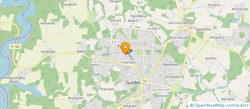 localisation de l'entreprise MONSIEUR DANIEL COSTIOU  GUIDEL