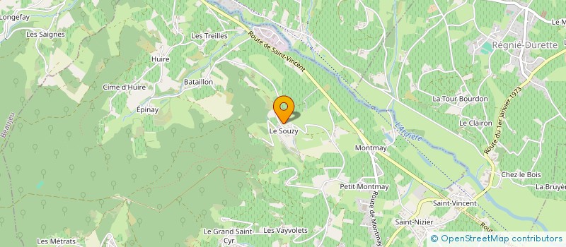 localisation de l'entreprise MONSIEUR DANIEL COTE  QUINCIE EN BEAUJOLAIS