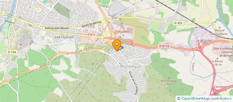 localisation de l'entreprise MONSIEUR DANIEL COTEZ  CARCASSONNE