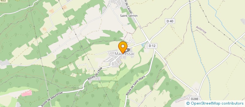 localisation de l'entreprise MONSIEUR DANIEL COUBRONNE  MAURESSAC