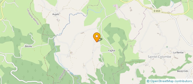 localisation de l'entreprise MONSIEUR DANIEL COUDERC  RUEYRES