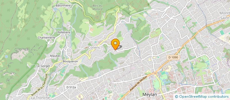 localisation de l'entreprise MONSIEUR DANIEL COUDRAY  CORENC