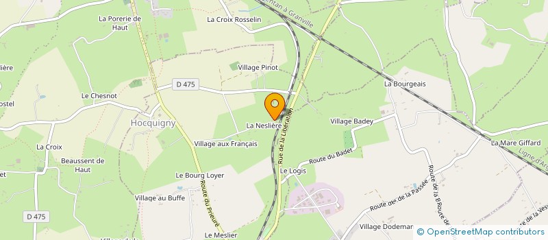 localisation de l'entreprise MONSIEUR DANIEL COUILLARD  HOCQUIGNY