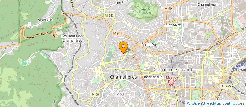 localisation de l'entreprise MONSIEUR DANIEL COULON  CHAMALIERES