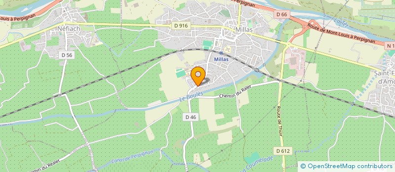 localisation de l'entreprise MONSIEUR DANIEL COULY à MILLAS