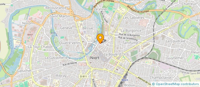 localisation de l'entreprise MONSIEUR DANIEL COURANT  NIORT