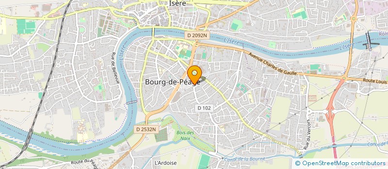 localisation de l'entreprise MONSIEUR DANIEL COURBIS  BOURG-DE-PEAGE