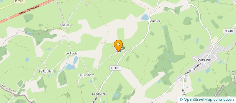localisation de l'entreprise MONSIEUR DANIEL COURSAGE à QUINSSAINES