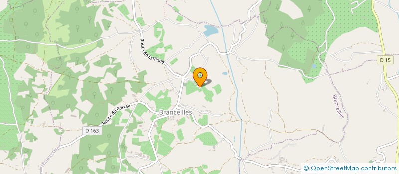 localisation de l'entreprise MONSIEUR DANIEL COURTICE  BRANCEILLES