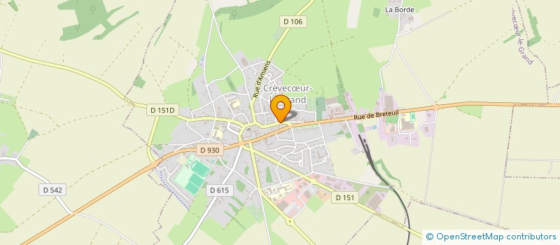 localisation de l'entreprise MONSIEUR DANIEL COURTOT  CREVECUR-LE-GRAND