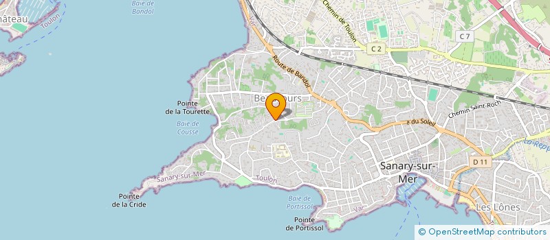 localisation de l'entreprise MONSIEUR DANIEL COUVIDAT à SANARY-SUR-MER