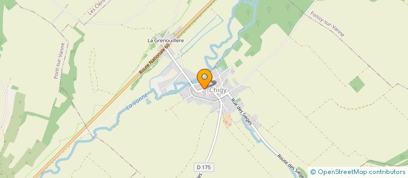 localisation de l'entreprise MONSIEUR DANIEL CREVEAU  PONT-SUR-VANNE