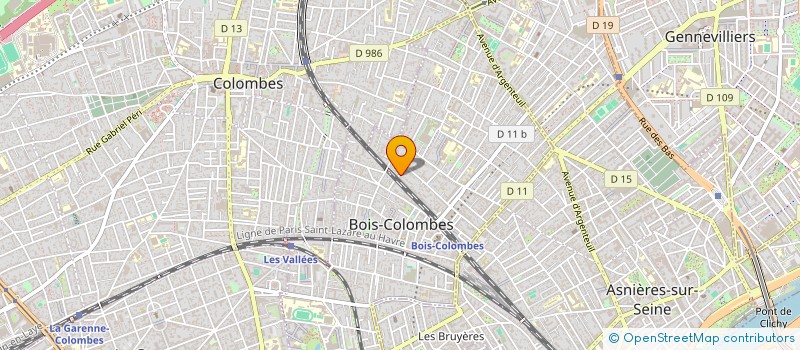 localisation de l'entreprise MONSIEUR DANIEL CROISILLE  BOIS-COLOMBES